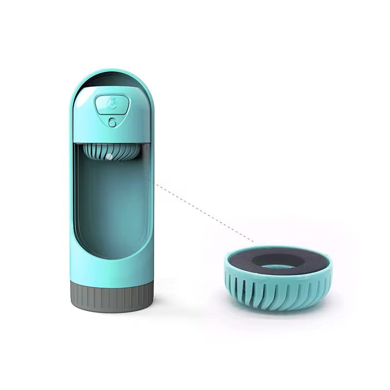 Bouteille d'Eau Portable pour Animaux avec Filtre à Charbon Actif - 300 ml