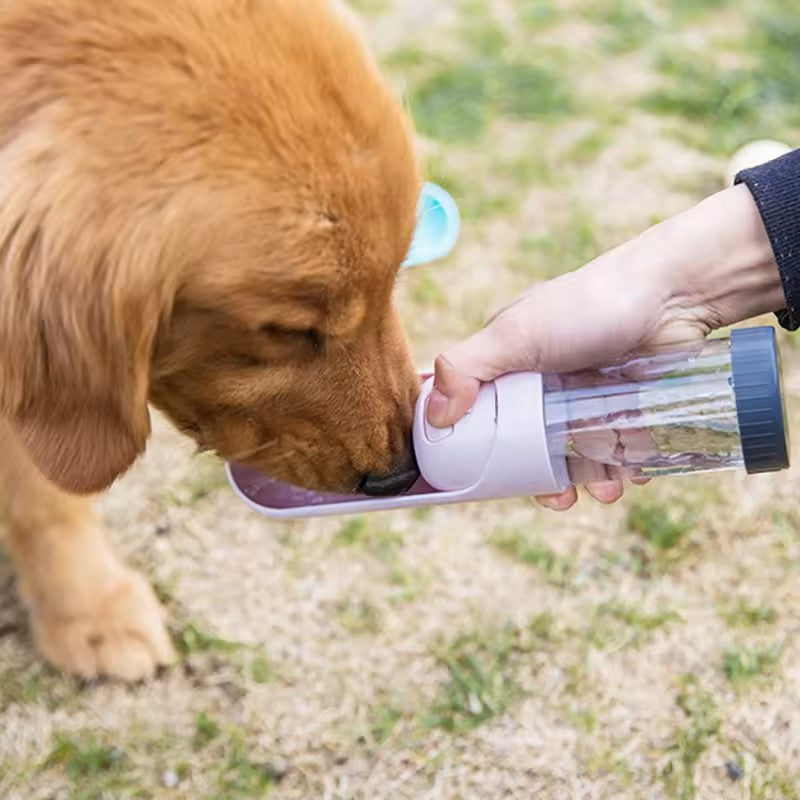 Bouteille d'Eau Portable pour Animaux avec Filtre à Charbon Actif - 300 ml