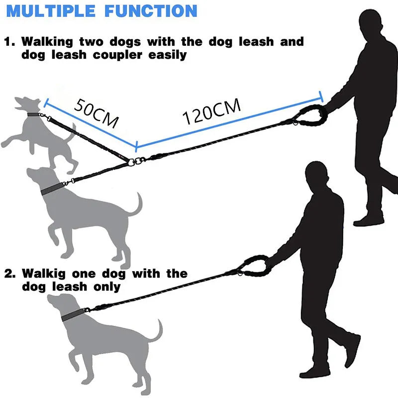 Double Laisses pour chiens