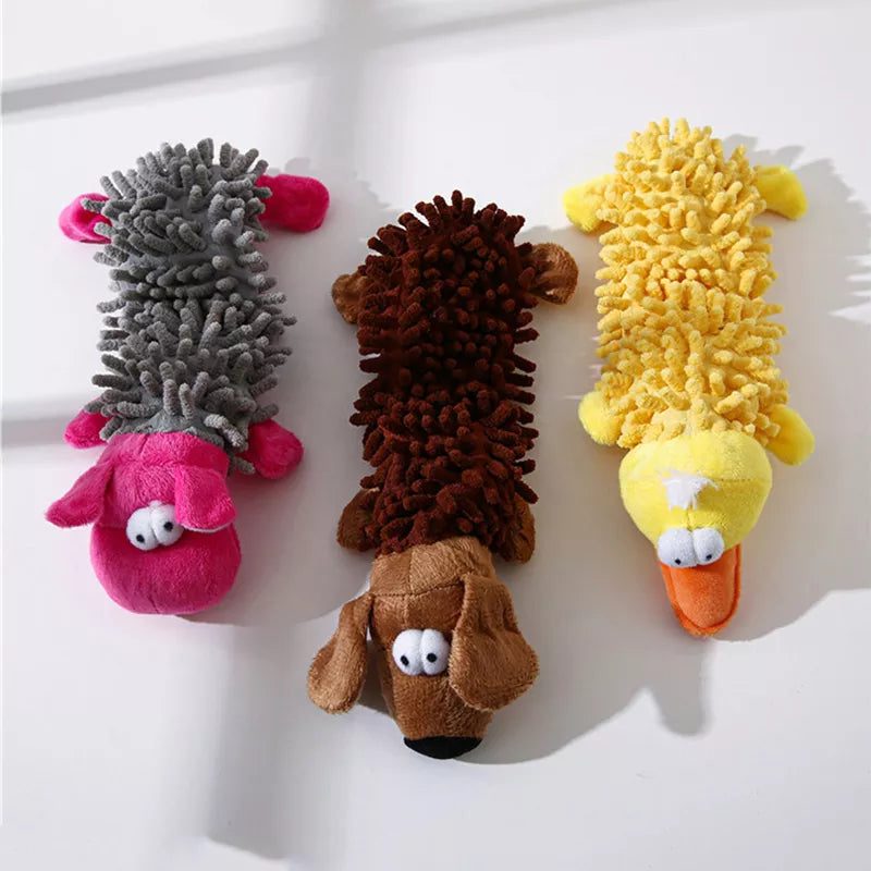 Jouet en peluche Durable pour chien, forme animale, avec couinement