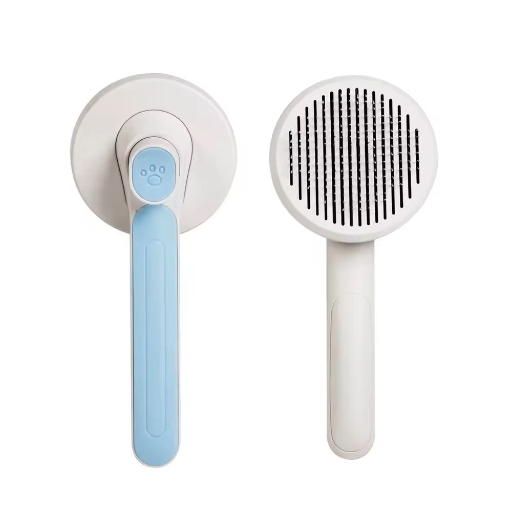 Brosse Autonettoyante pour Chiens et Chats. Tomentose et Nœuds pour Poils Longs et Courts