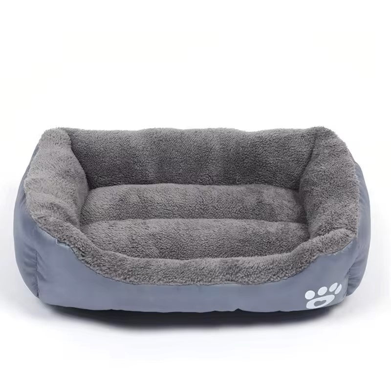 Lit Douillet pour Chiens en Peluche avec Rembourrage en Coton PP Haute Résilience