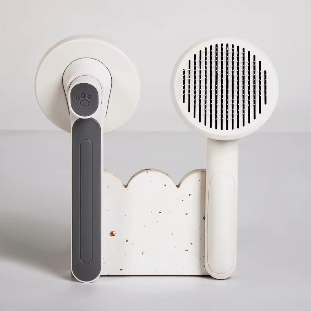 Brosse Autonettoyante pour Chiens et Chats. Tomentose et Nœuds pour Poils Longs et Courts