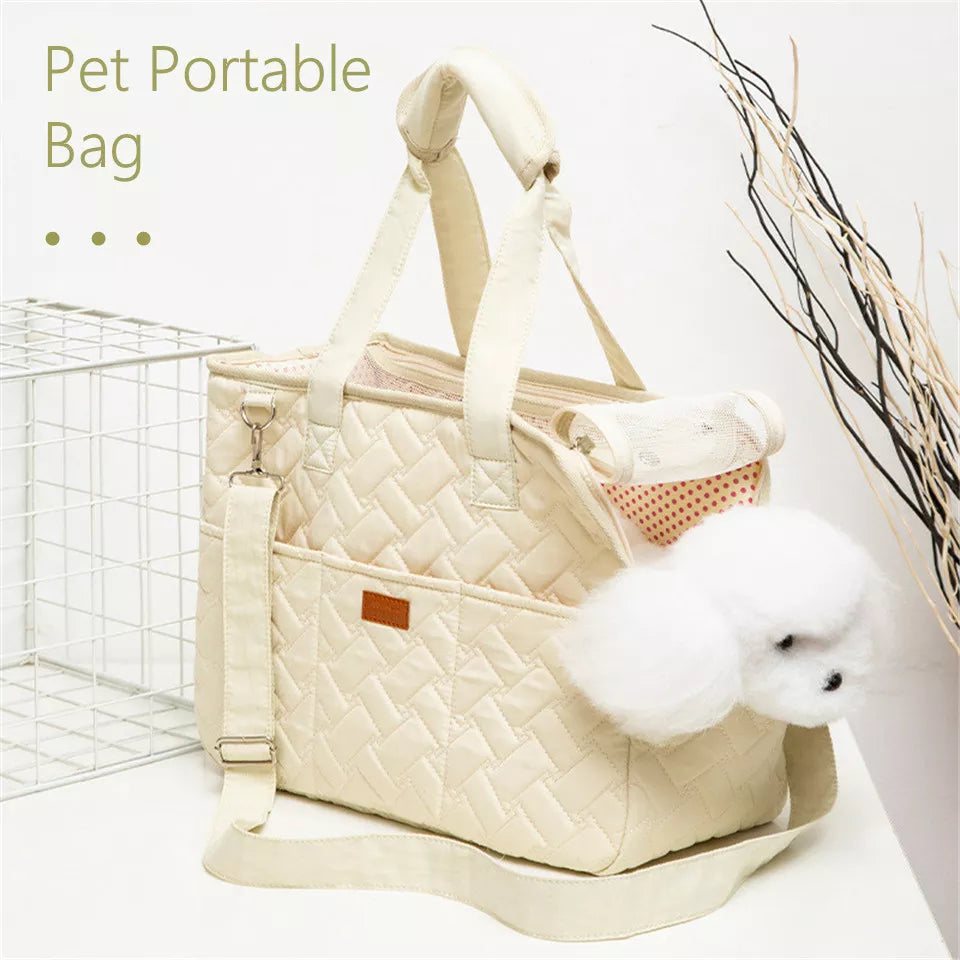 Sac à bandoulière fournitures de voyage pour animaux de compagnie chiens et chats