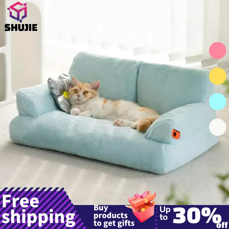 Canapé nid d'été en fourrure de luxe pour animaux de compagnie, chaton, moderne, chiot, petit Animal, chaton, chien, lit, coussin