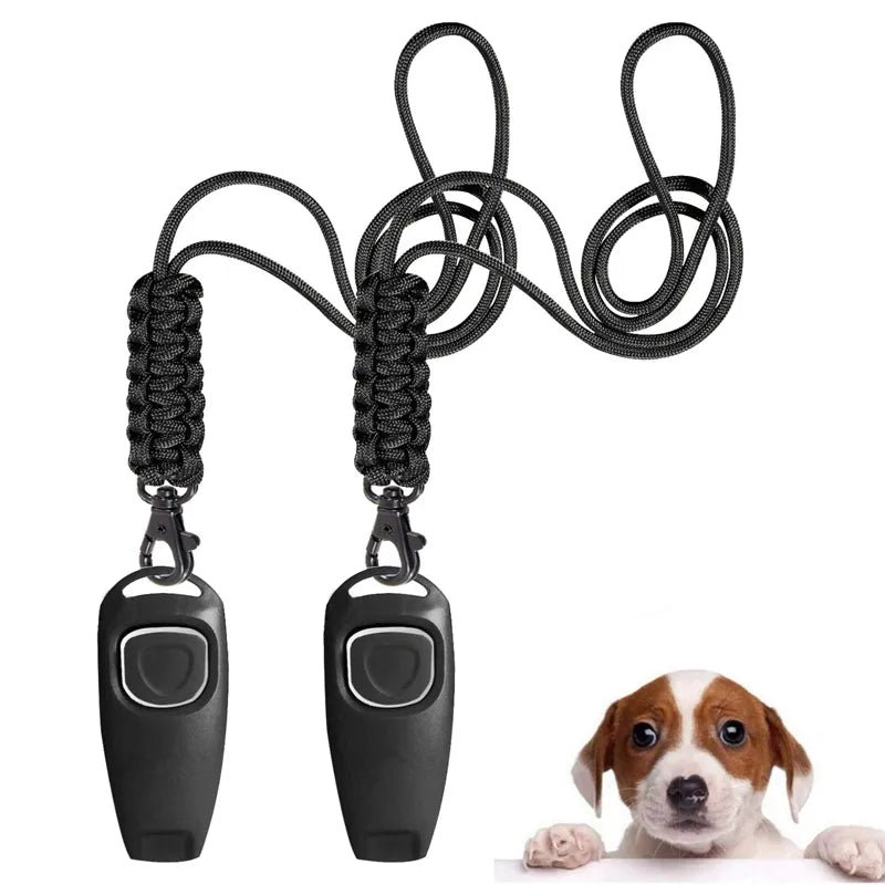 Entraînement professionnel au sifflet pour chien, arrêt efficace des aboiements, chasse, rappel de pas à haute fréquence, Clicker pour chien,