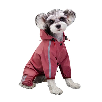 Imperméable Réfléchissant pour Chiens, Manteau de Pluie pour Petits et Moyens Chiens,