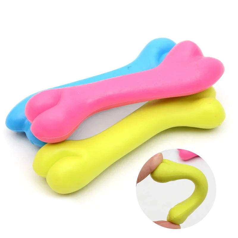 Jouets en caoutchouc pour petits chiens, 1 pièce, résistance aux morsures, jouet pour chien, nettoyage des dents, jouets d'entraînement à la mastication