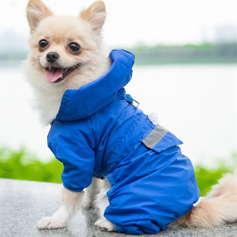 Imperméable Réfléchissant pour Chiens, Vêtements Imperméables, Combinaison, Veste pour Yorkie, Caniche, Bichon, Pomeranien, Schnauzer, Corgi