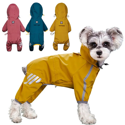 Imperméable Réfléchissant pour Chiens, Manteau de Pluie pour Petits et Moyens Chiens,