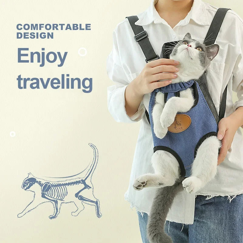 Sacs de Transport pour Chats, Transporteurs Respirants, Sac à Dos pour Petits Chiens et Chats