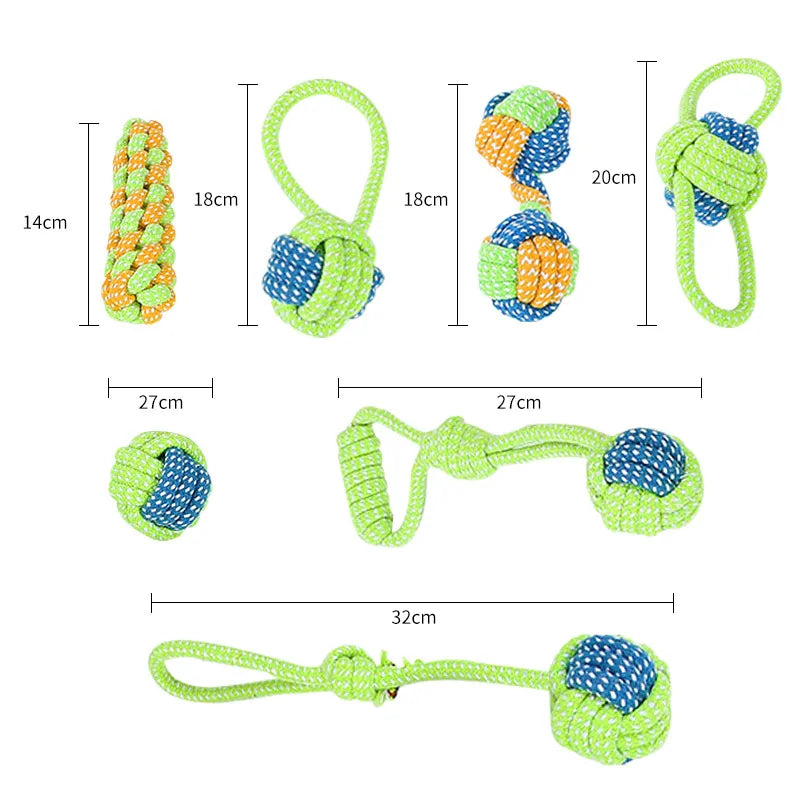 Jouets pour chiens de compagnie, pour grands et petits chiens, jouet interactif en corde de coton