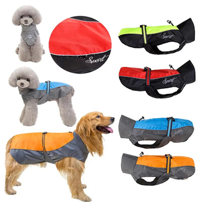 Imperméable pour Chiens et Chats de Petite à Très Grande Taille, Vêtements Imperméables S-9XL