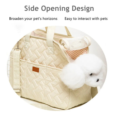 Sac à bandoulière fournitures de voyage pour animaux de compagnie chiens et chats