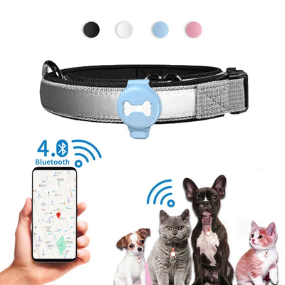 Traceur GPS pour animaux de compagnie, localisateur intelligent de marque de chien, détection d'animaux de compagnie, portable, Bluetooth pour chat, chien, oiseau, outil de suivi d'enregistrement Anti-perte