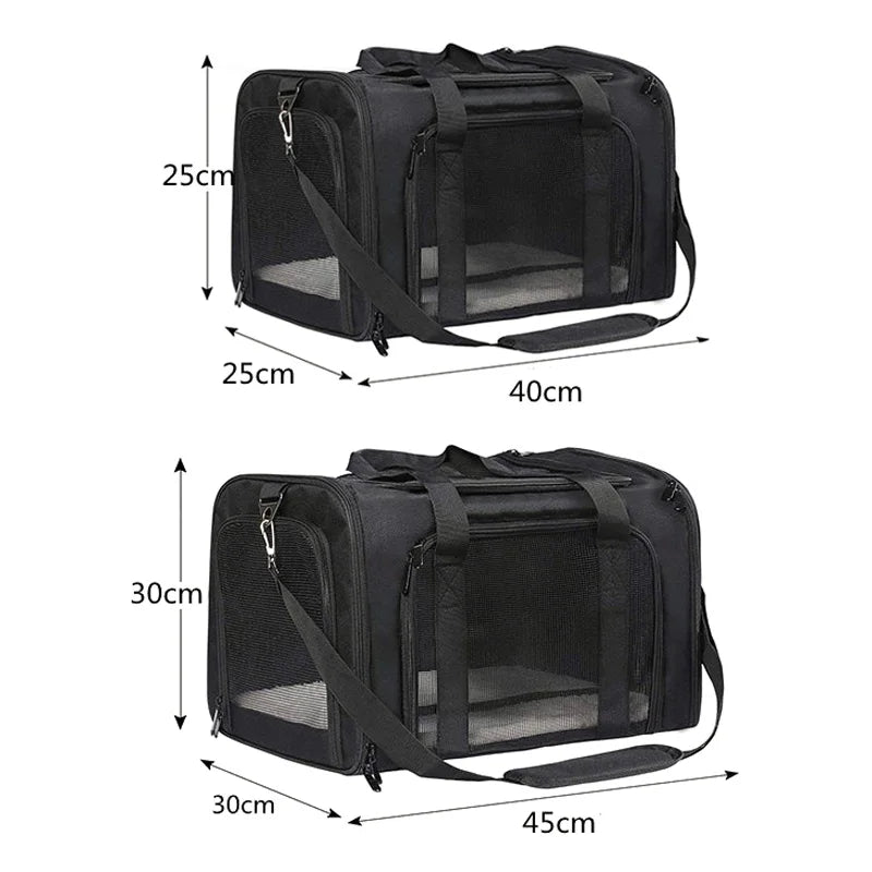 Sac de Transport Portable pour Chiens, Sac à Dos Pliable, Respirant, Agréé pour Voyage en Avion, Pour Petits Chiens et Chats