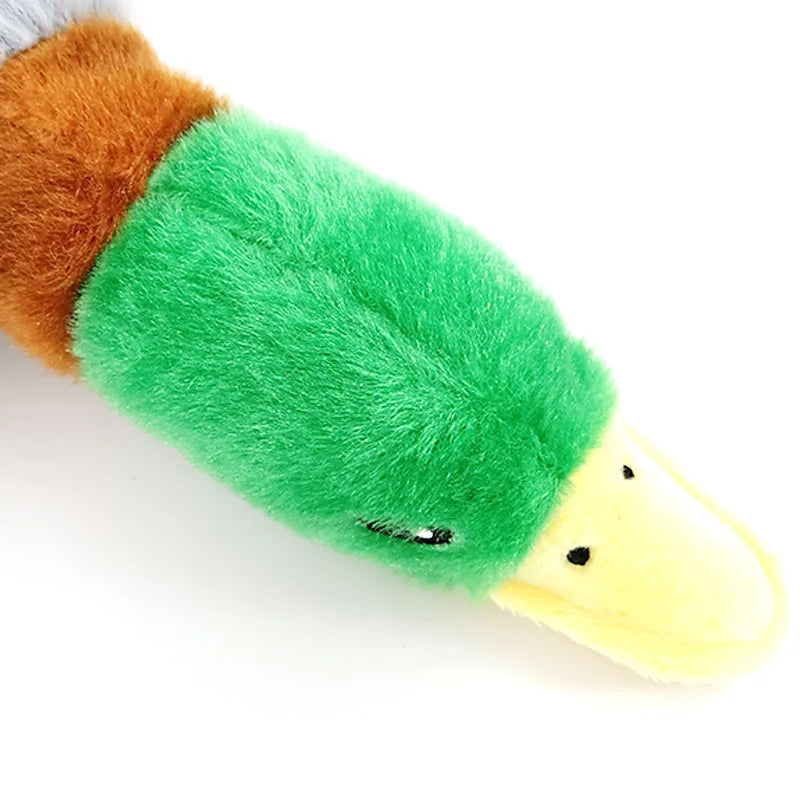 Jouet en Peluche Canard Squeaky, Jouet Animal Sonore, Jouet à Mâcher pour Chiens