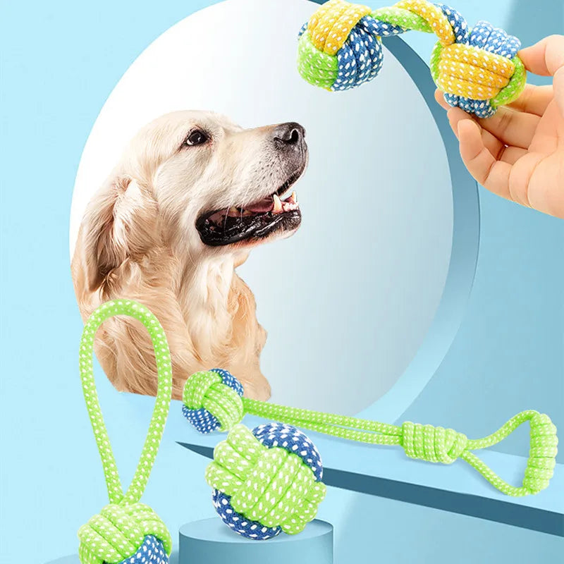 Jouets pour chiens de compagnie, pour grands et petits chiens, jouet interactif en corde de coton