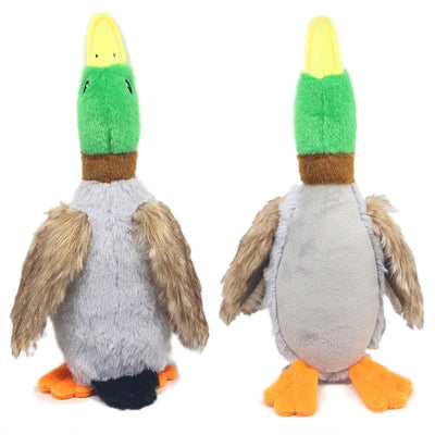 Jouet en Peluche Canard Squeaky, Jouet Animal Sonore, Jouet à Mâcher pour Chiens