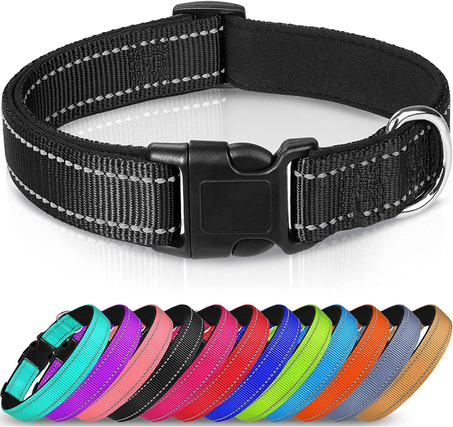 Collier Réglable pour Chien en Nylon Réfléchissant de Haute Qualité