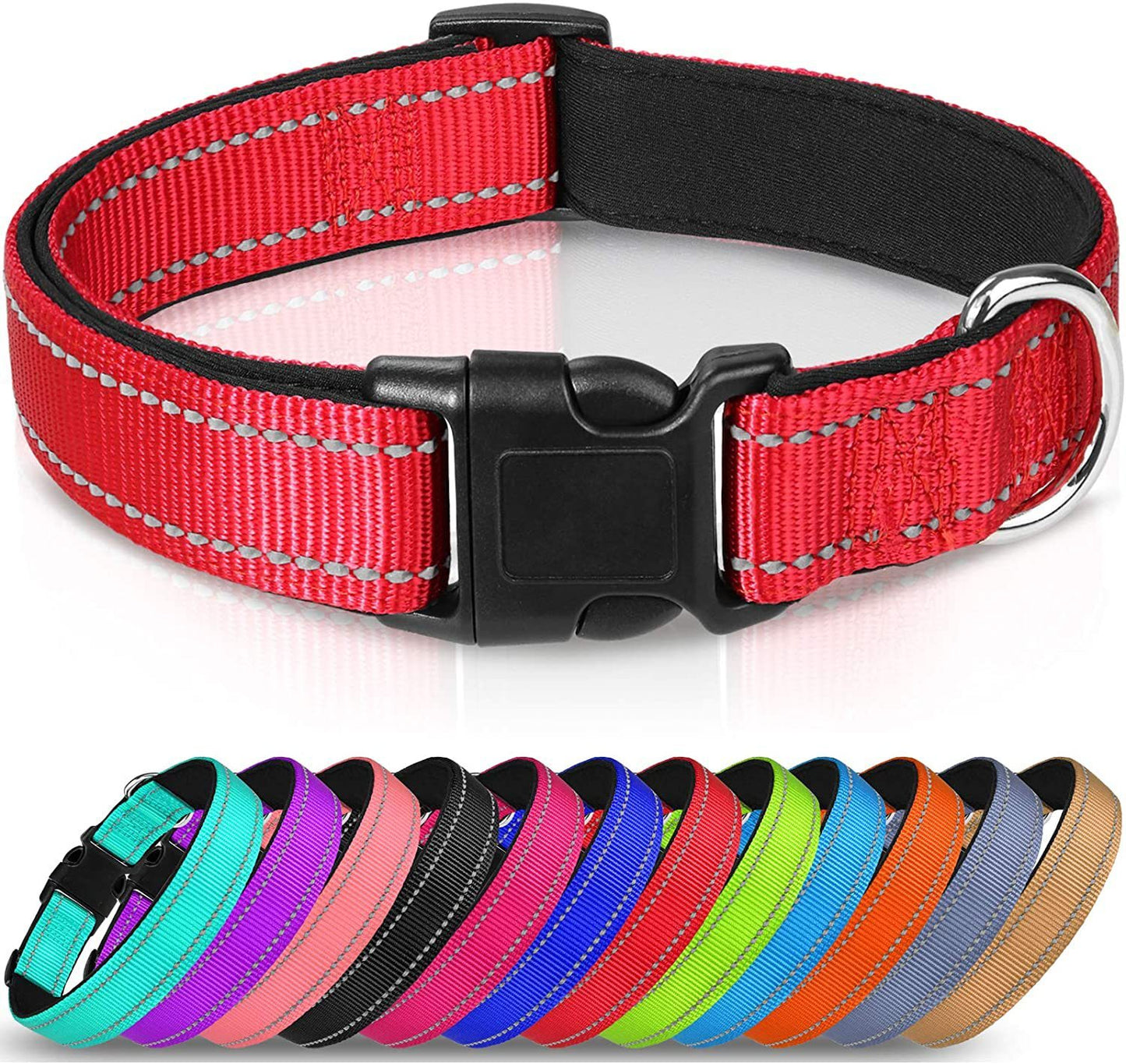 Collier Réglable pour Chien en Nylon Réfléchissant de Haute Qualité