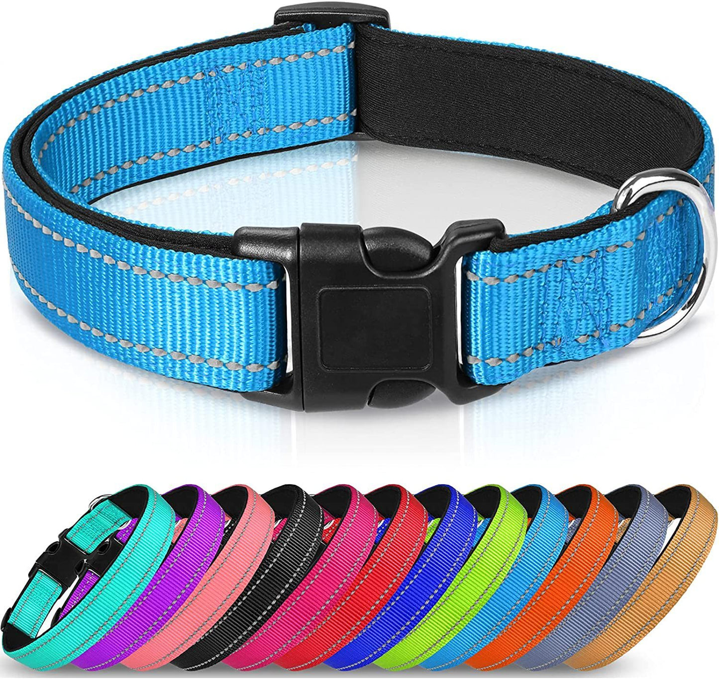 Collier Réglable pour Chien en Nylon Réfléchissant de Haute Qualité